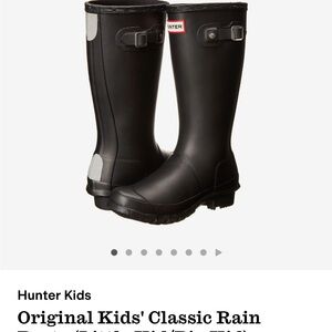 Hunter Kids' Original Black Rain Boots